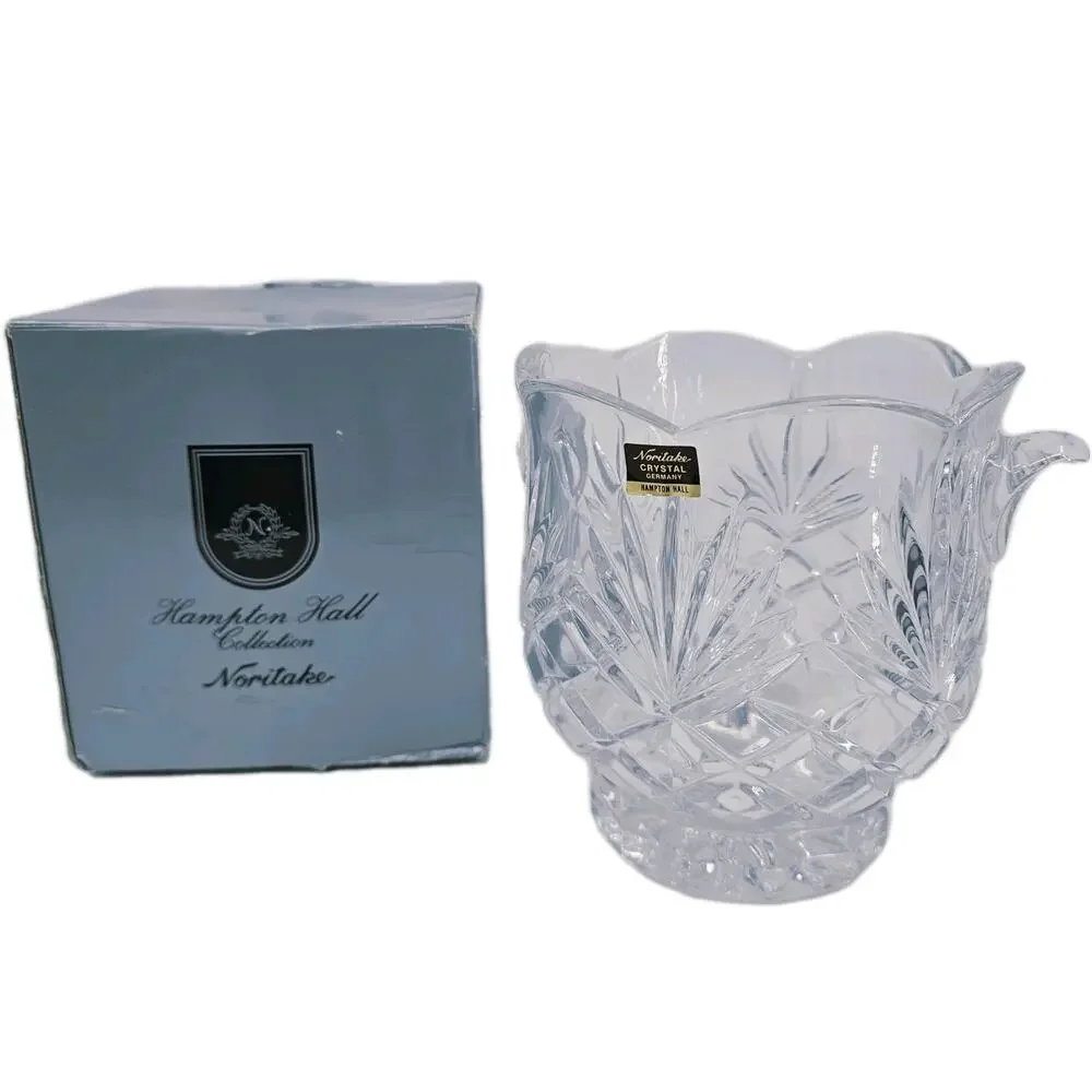 NORITAKE Hampton Hall Crystal Ice Bucket 2 Qt 908/766 GERMANY NEW In Box